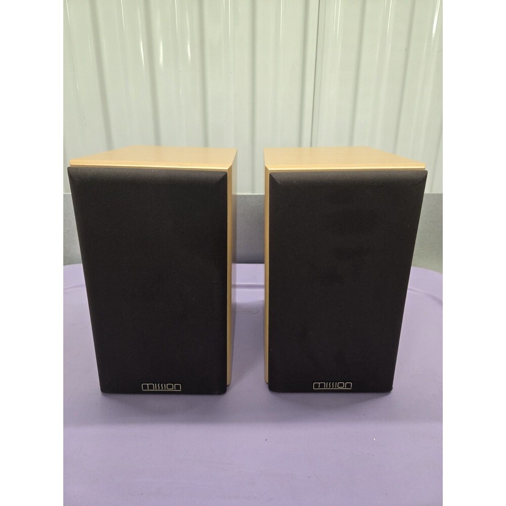 VTG Mission MS-50 Stereo Bookshelf Speakers w/ Wood Cabinets Working!